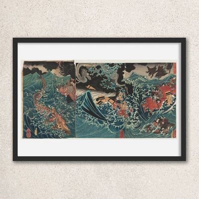 Main image: Japanese Ukiyo-e Art Poster Ukiyo-e Giclée - Utagawa Kuniyoshi , - | 50346-001