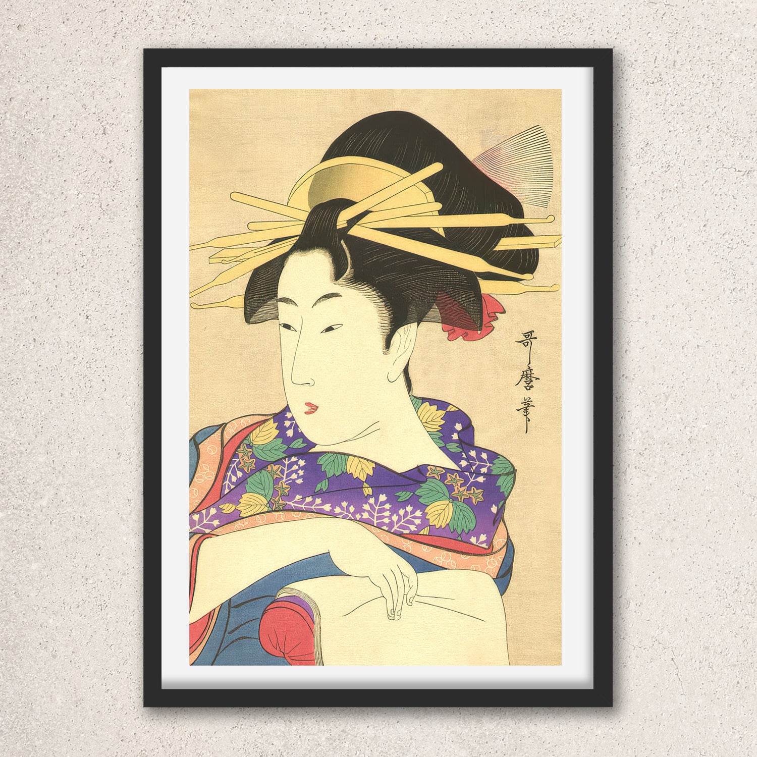Main image: Japanese Ukiyo-e Art Poster Ukiyo-e Giclée - Kitagawa Utamaro , - | 50423-001