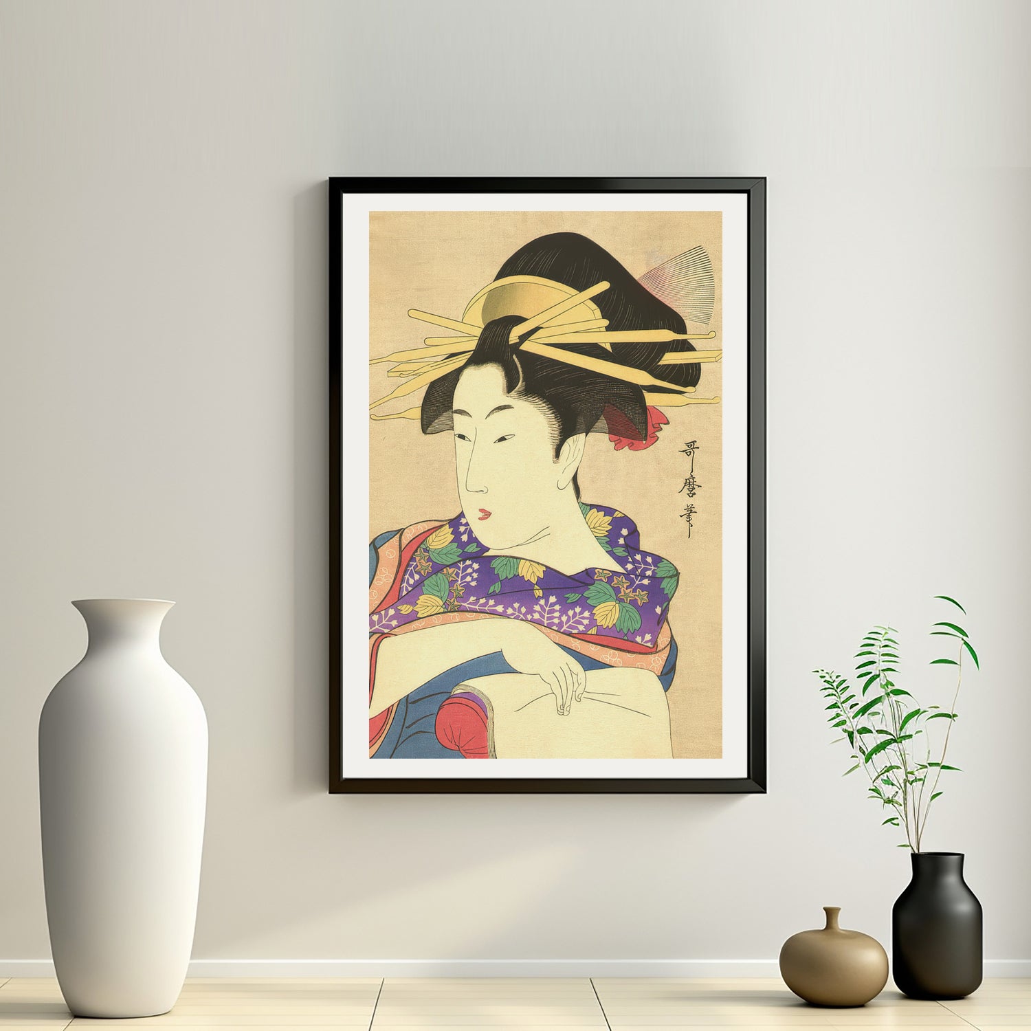2nd image: Japanese Ukiyo-e Art Poster Ukiyo-e Giclée - Kitagawa Utamaro , - | 50423-001