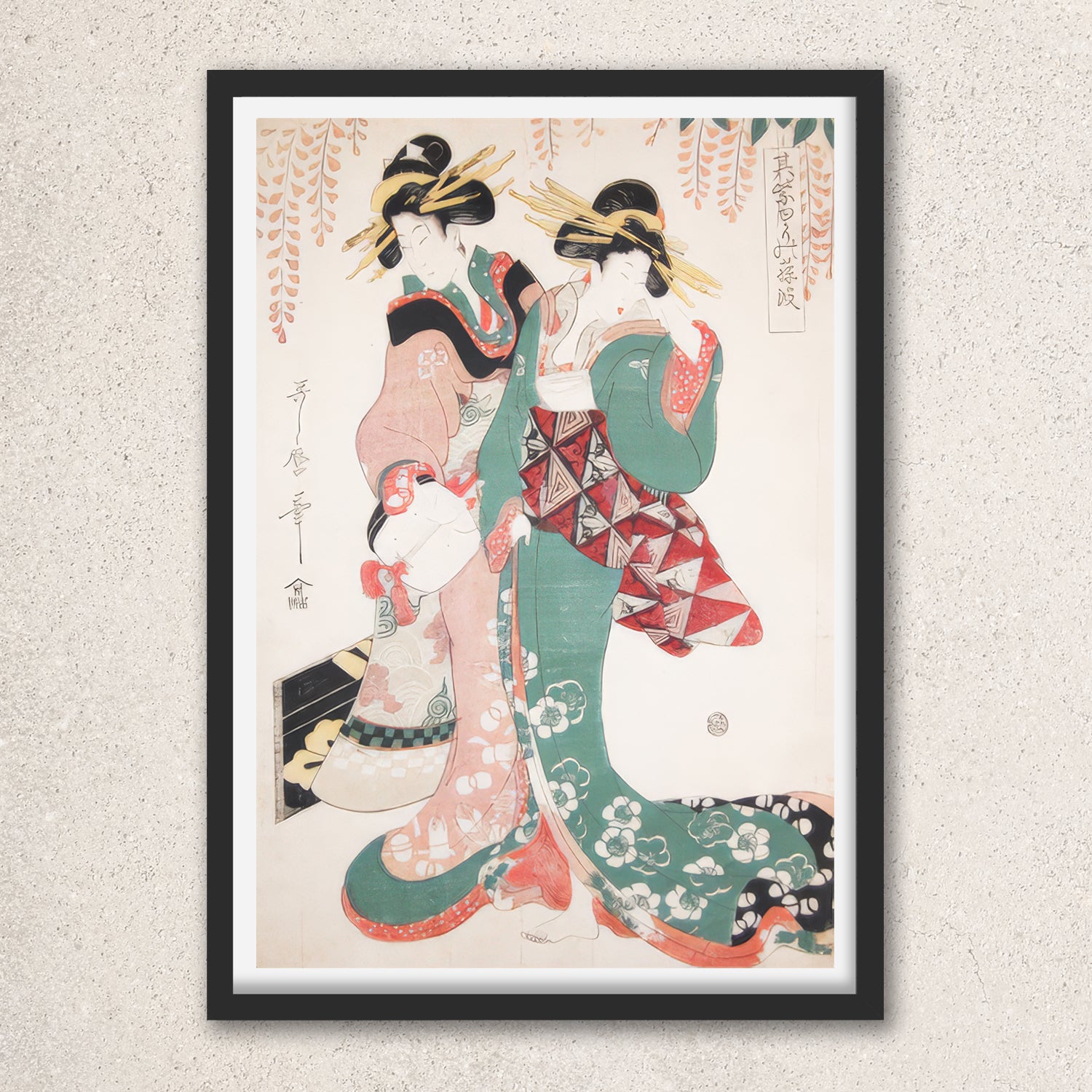 Main image: Japanese Ukiyo-e Art Poster Ukiyo-e Giclée - Kitagawa Utamaro , - | 50428-001