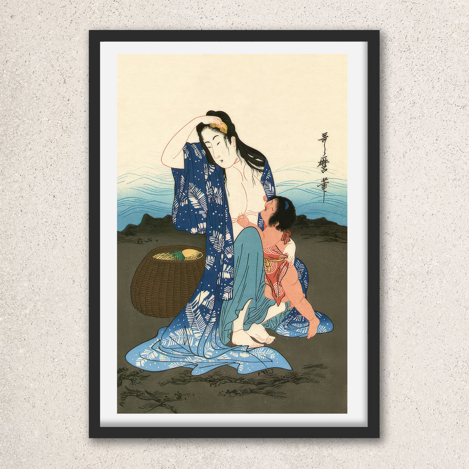 Main image: Japanese Ukiyo-e Art Poster Ukiyo-e Giclée - Kitagawa Utamaro , - | 50432-001