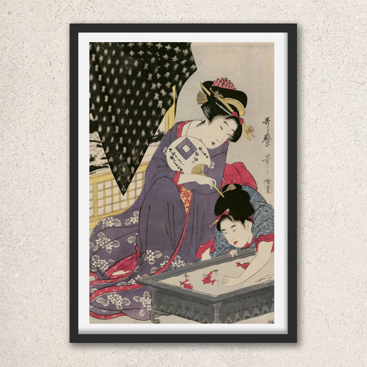 Main image: Japanese Ukiyo-e Art Poster Ukiyo-e Giclée - Kitagawa Utamaro , - | 50433-001