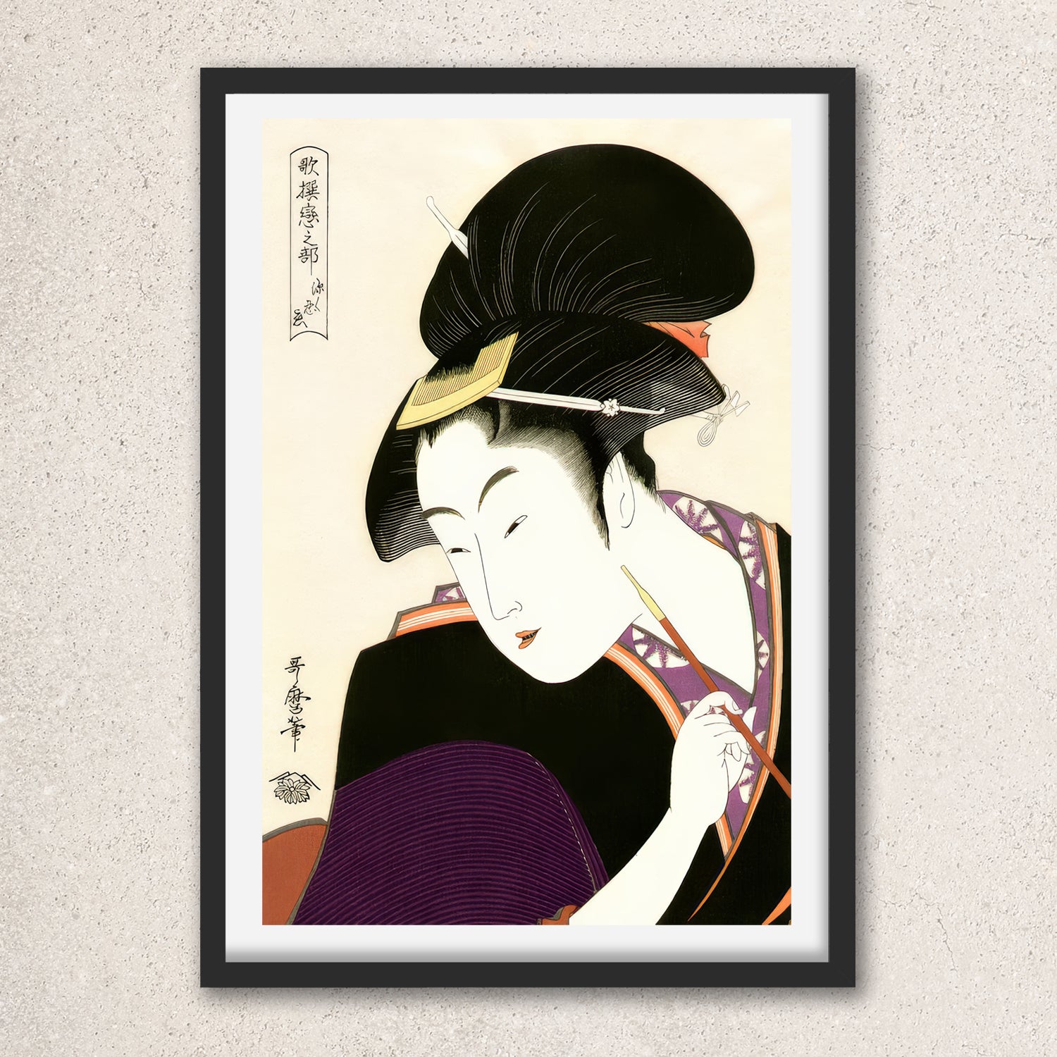 Main image: Japanese Ukiyo-e Art Poster Ukiyo-e Giclée - Kitagawa Utamaro , - | 50437-001