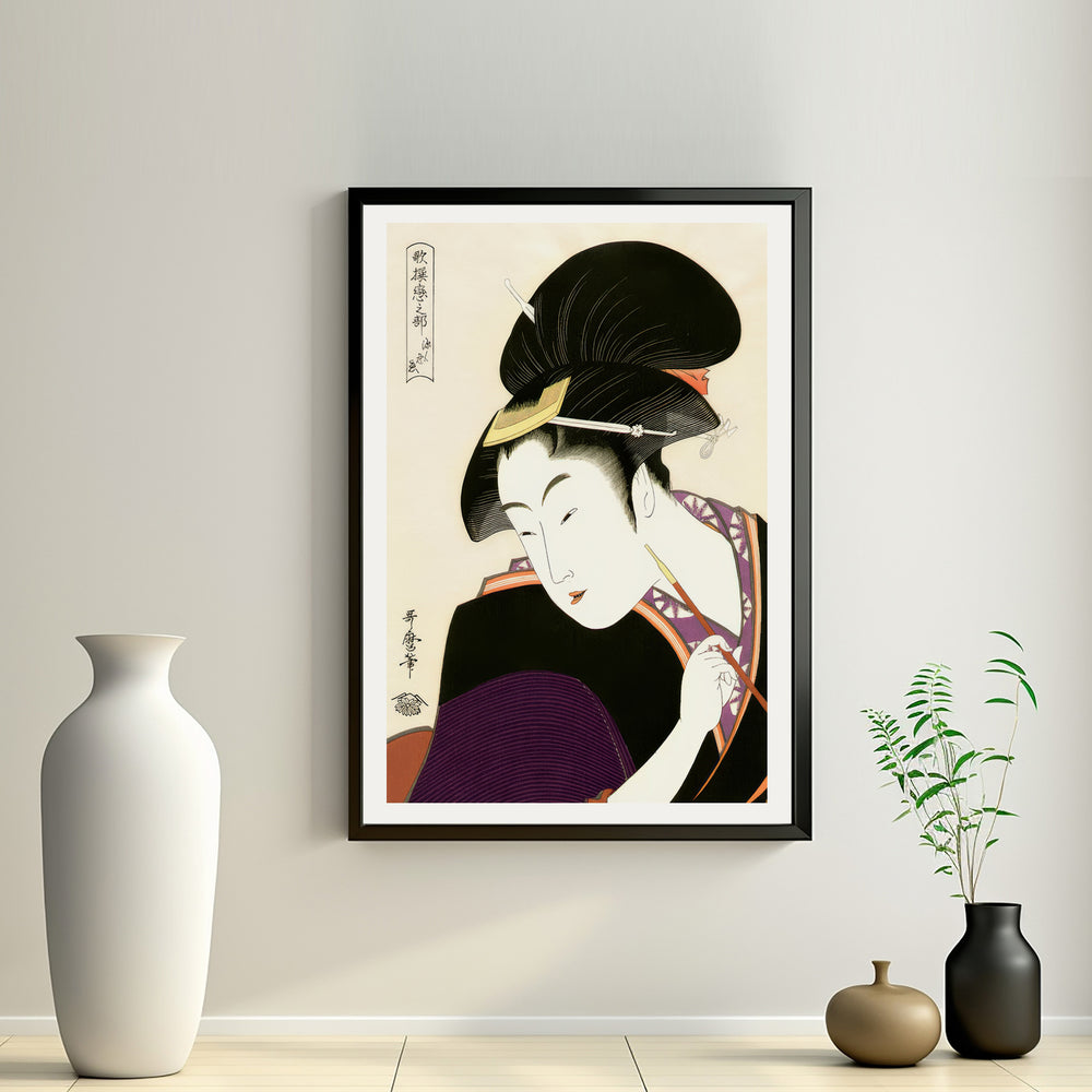 2nd image: Japanese Ukiyo-e Art Poster Ukiyo-e Giclée - Kitagawa Utamaro , - | 50437-001
