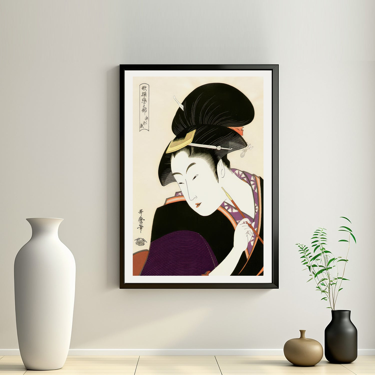 2nd image: Japanese Ukiyo-e Art Poster Ukiyo-e Giclée - Kitagawa Utamaro , - | 50437-001