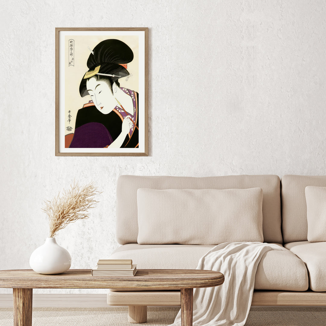 3nd image: Japanese Ukiyo-e Art Poster Ukiyo-e Giclée - Kitagawa Utamaro , - | 50437-001