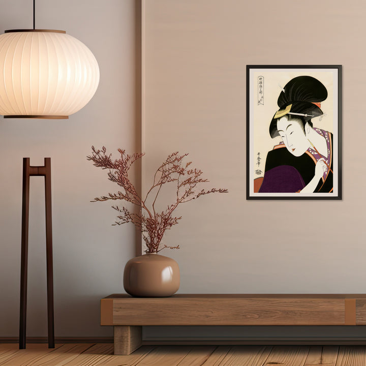 4th image: Japanese Ukiyo-e Art Poster Ukiyo-e Giclée - Kitagawa Utamaro , - | 50437-001