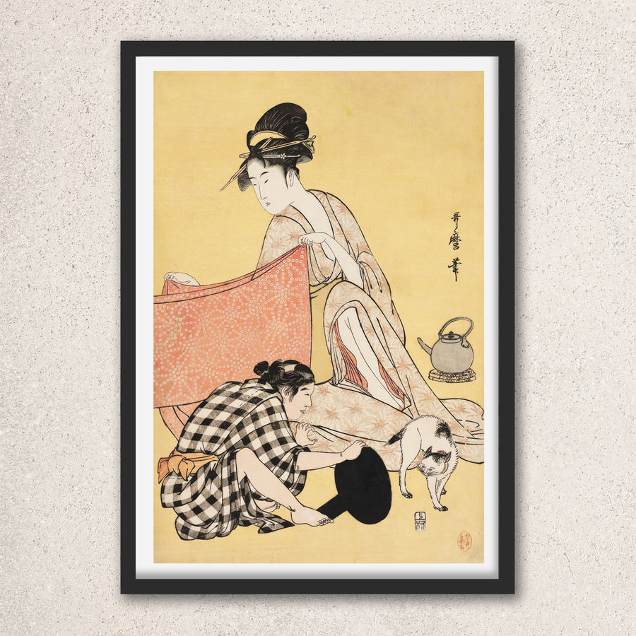 Main image: Japanese Ukiyo-e Art Poster Ukiyo-e Giclée - Kitagawa Utamaro , - | 50439-001