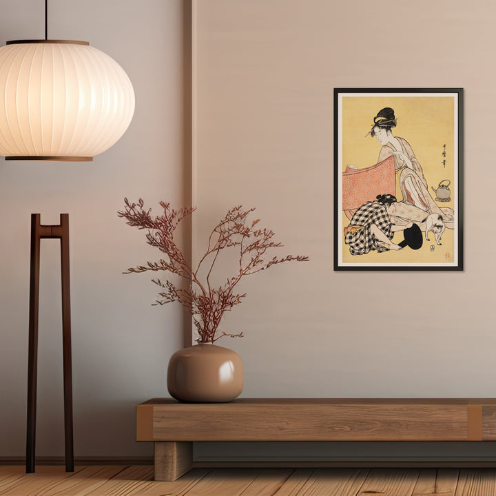 4th image: Japanese Ukiyo-e Art Poster Ukiyo-e Giclée - Kitagawa Utamaro , - | 50439-001