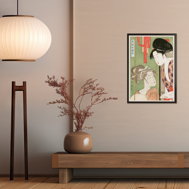 4th image: Japanese Ukiyo-e Art Poster Ukiyo-e Giclée - Kitagawa Utamaro , - | 50441-001