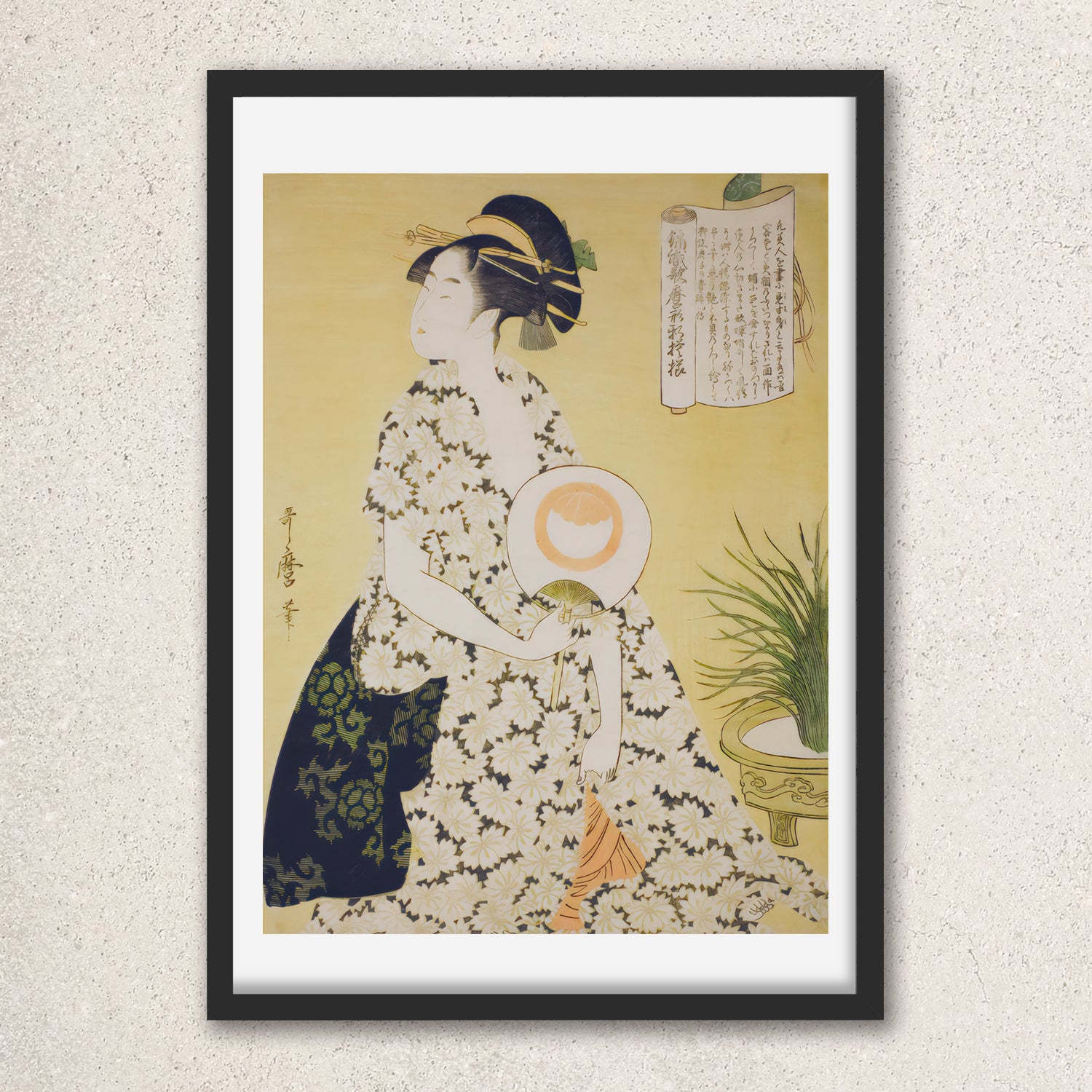 Main image: Japanese Ukiyo-e Art Poster Ukiyo-e Giclée - Kitagawa Utamaro , - | 50445-001
