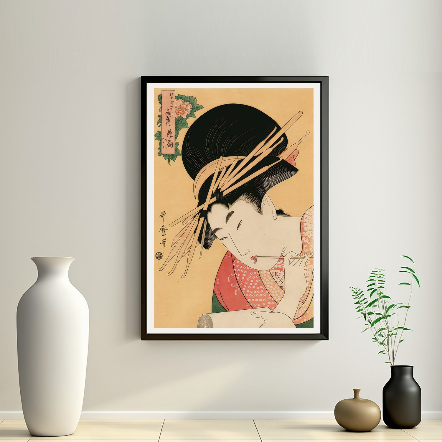 2nd image: Japanese Ukiyo-e Art Poster Ukiyo-e Giclée - Kitagawa Utamaro , - | 50446-001