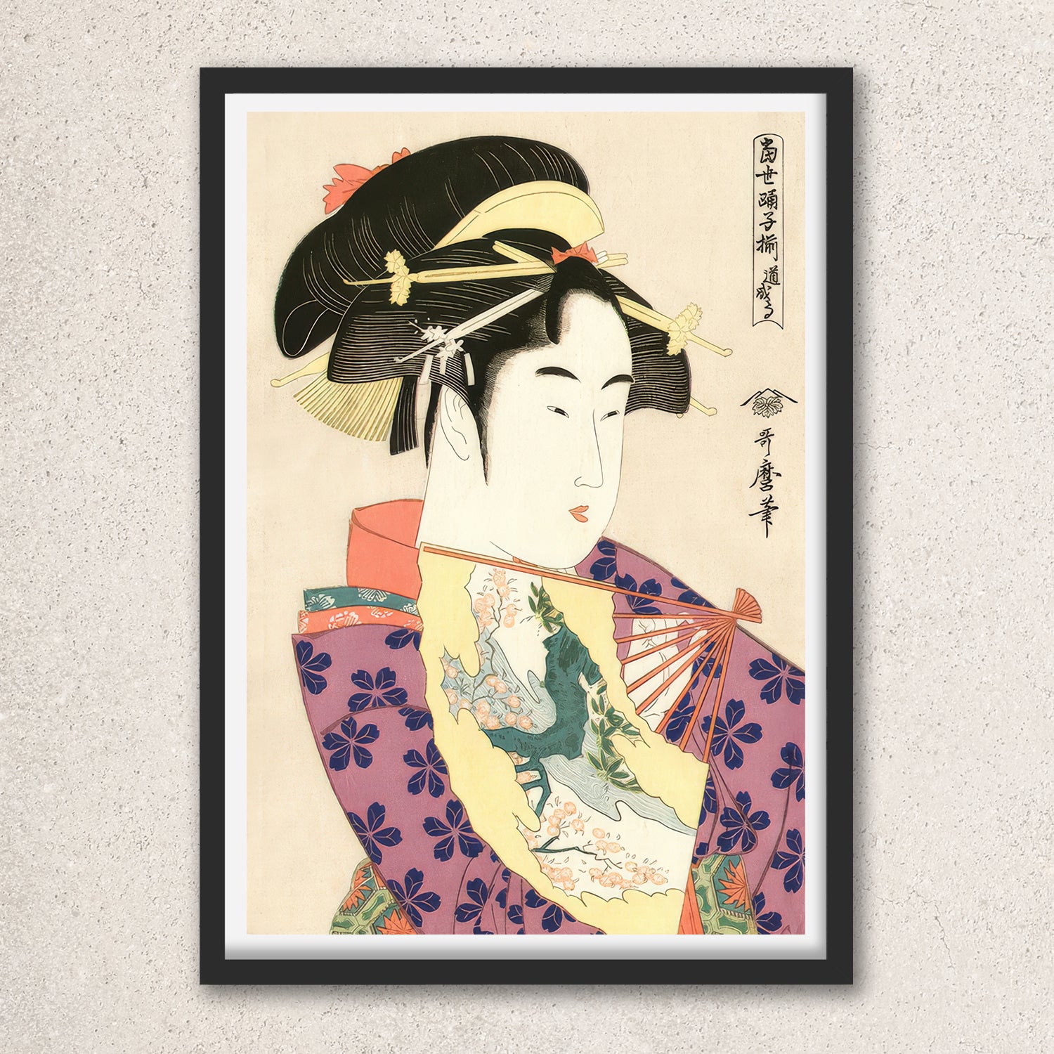 Main image: Japanese Ukiyo-e Art Poster Ukiyo-e Giclée - Kitagawa Utamaro , - | 50449-001