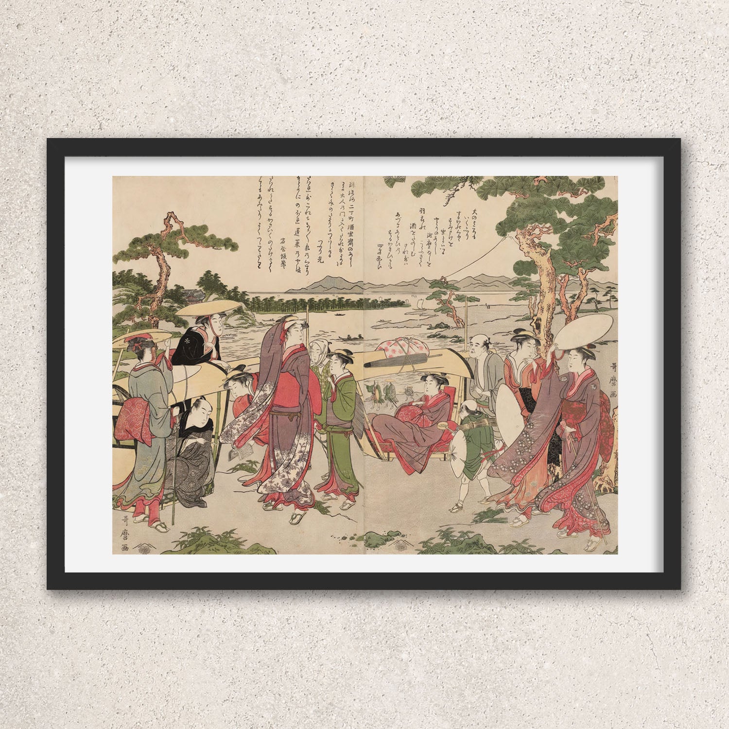 Main image: Japanese Ukiyo-e Art Poster Ukiyo-e Giclée - Kitagawa Utamaro , ― | 50467-001