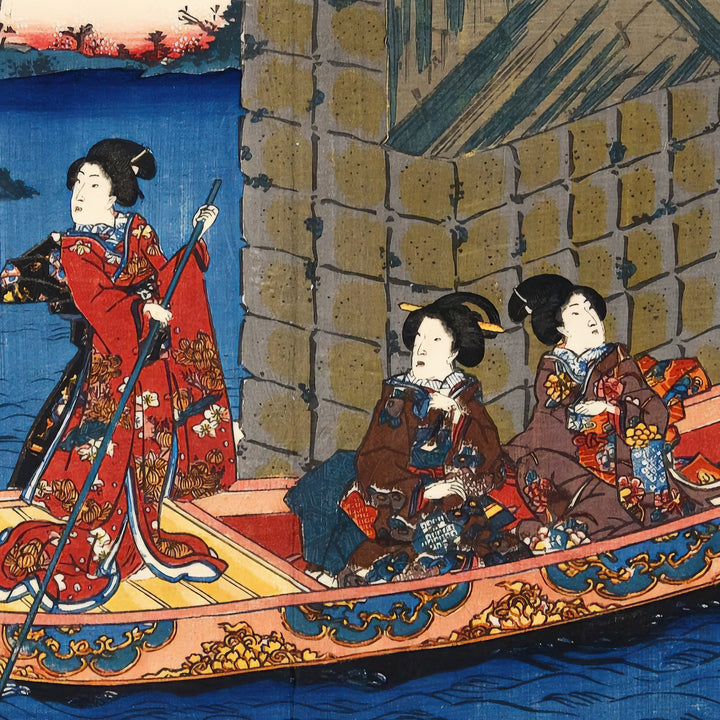 5th image: Japanese Ukiyo-e Art Poster Ukiyo-e Giclée - Utagawa Kunisada , ― | 50518-001
