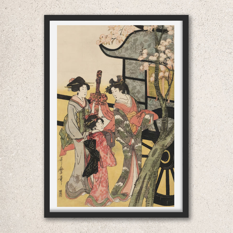 Main image: Japanese Ukiyo-e Art Poster Ukiyo-e Giclée - Kitagawa Utamaro , ― | 50519-001