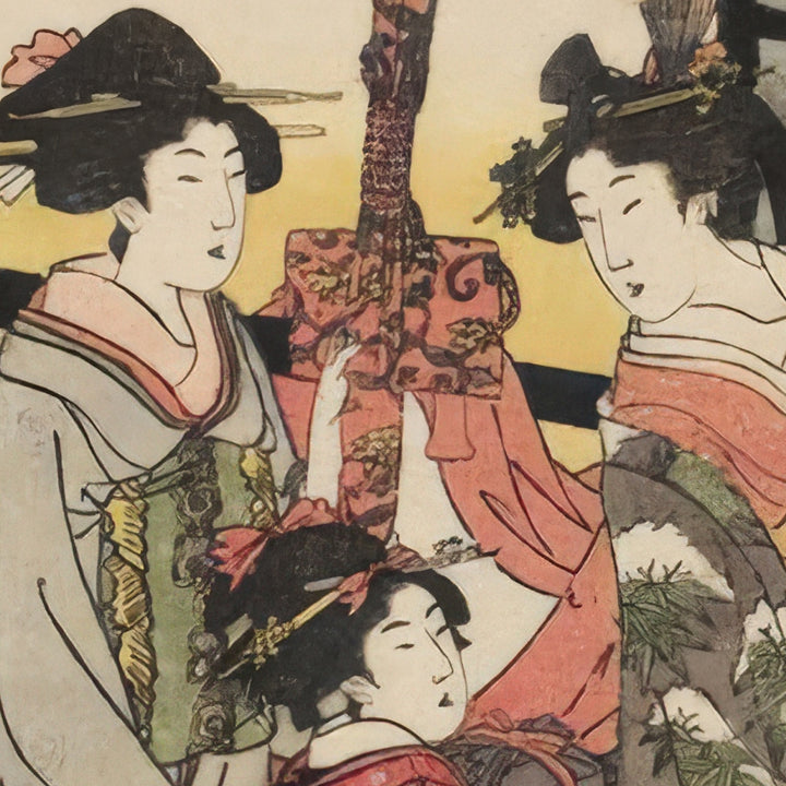 6th image: Japanese Ukiyo-e Art Poster Ukiyo-e Giclée - Kitagawa Utamaro , ― | 50519-001