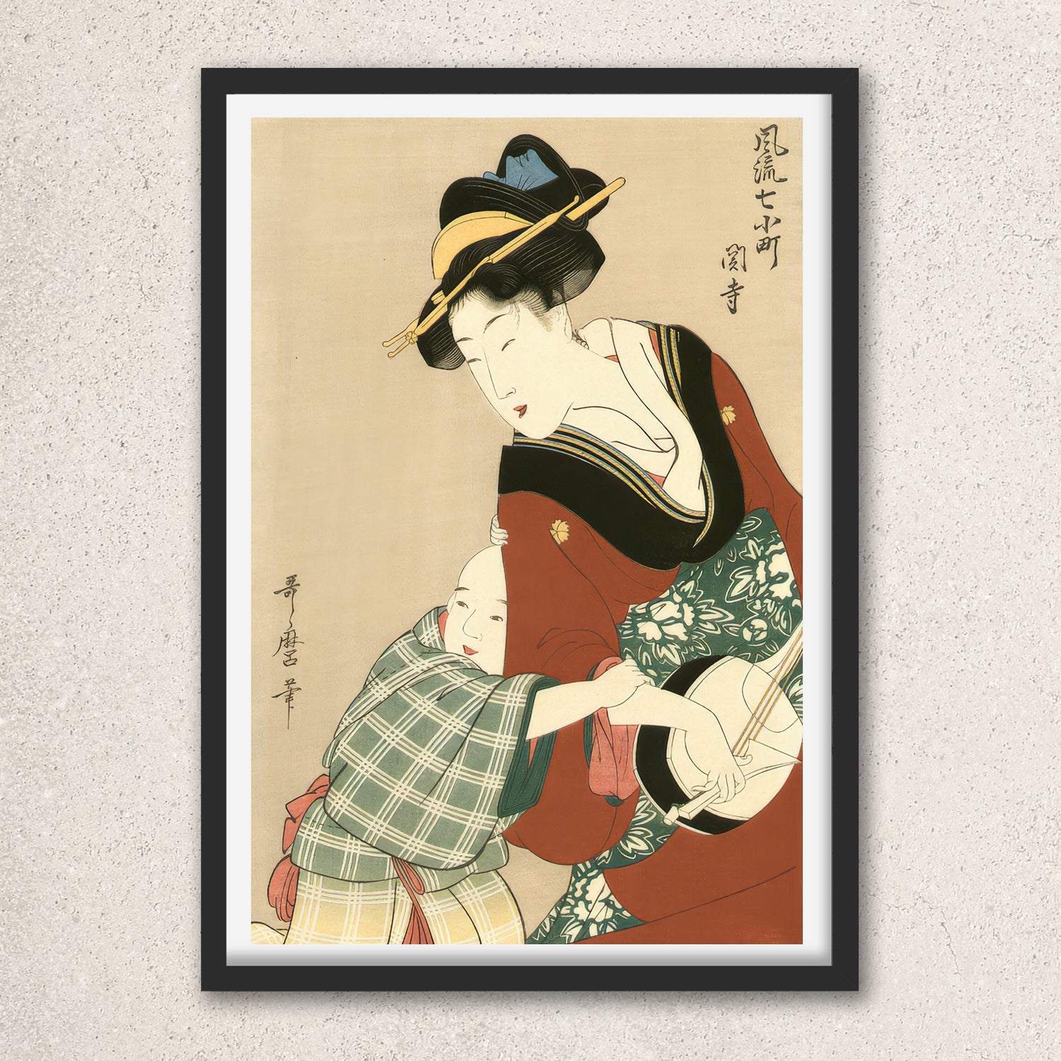 Main image: Japanese Ukiyo-e Art Poster Ukiyo-e Giclée - Kitagawa Utamaro , ― | 50522-001