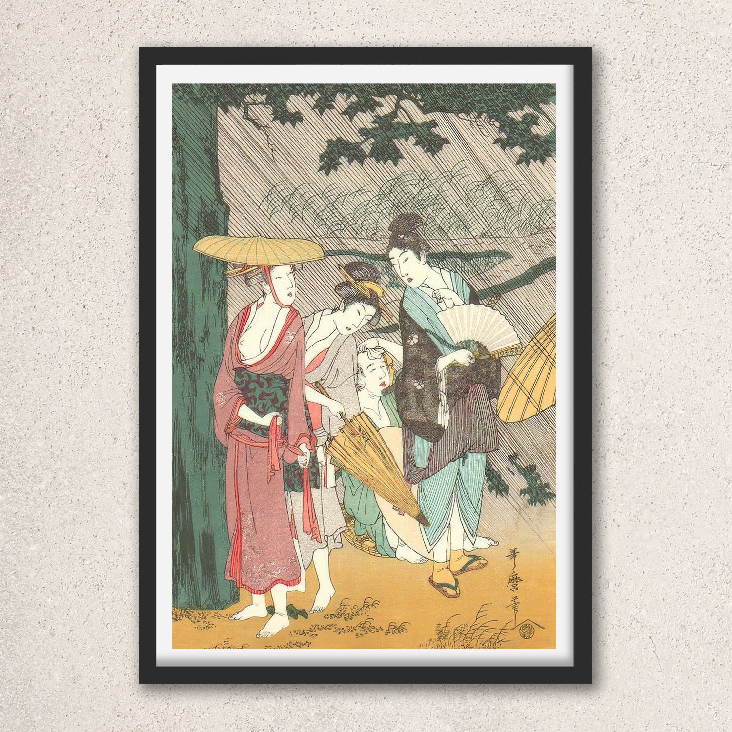Main image: Japanese Ukiyo-e Art Poster Ukiyo-e Giclée - Kitagawa Utamaro , ― | 50526-001