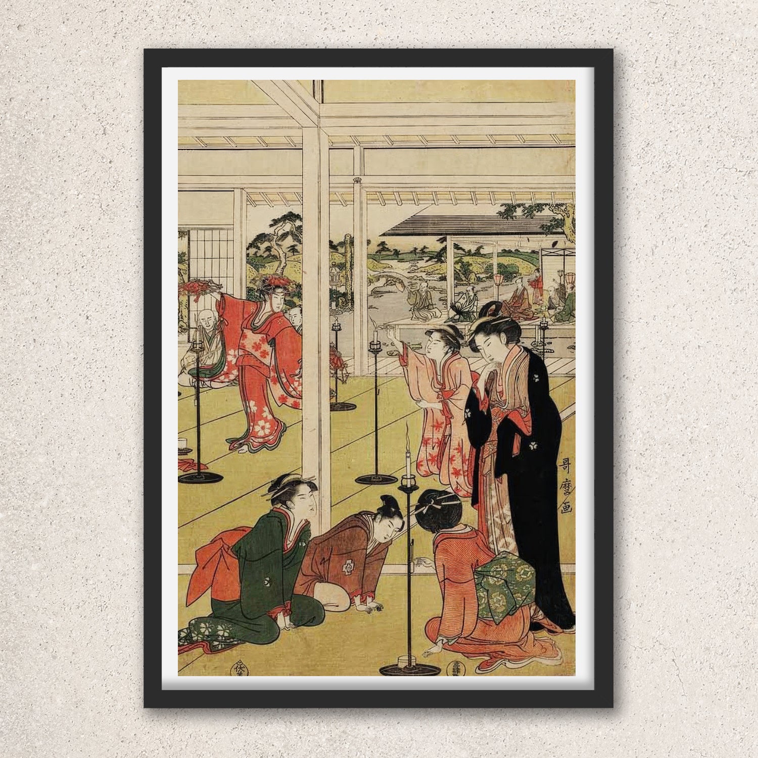 Main image: Japanese Ukiyo-e Art Poster Ukiyo-e Giclée - Kitagawa Utamaro , ― | 50532-001