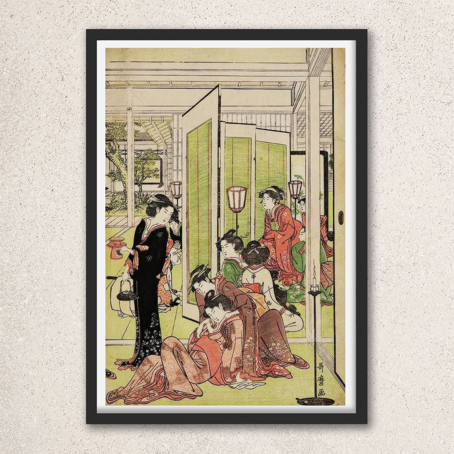 Main image: Japanese Ukiyo-e Art Poster Ukiyo-e Giclée - Kitagawa Utamaro , ― | 50533-001