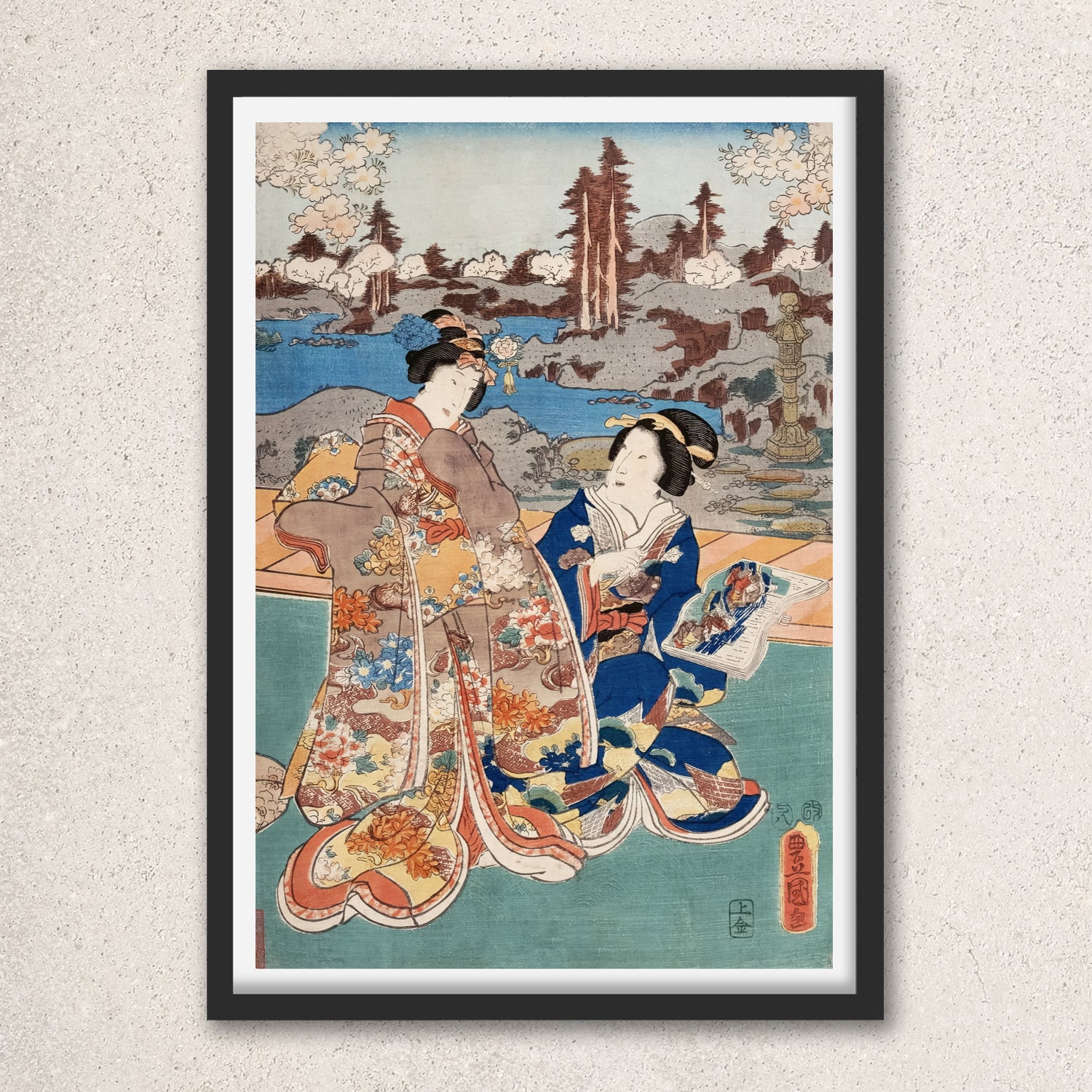 Main image: Japanese Ukiyo-e Art Poster Ukiyo-e Giclée - Utagawa Kunisada , ― | 50555-001