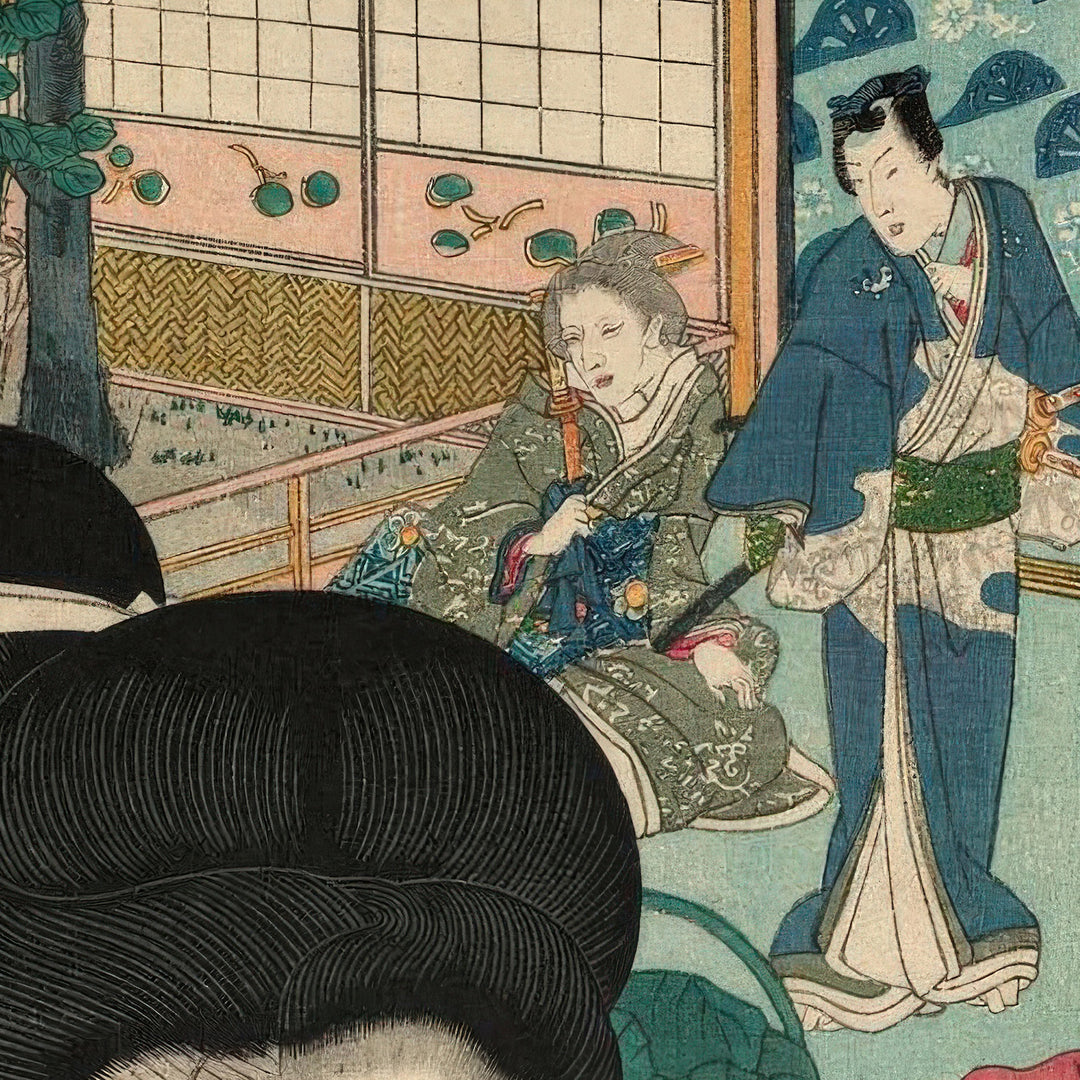 6th image: Japanese Ukiyo-e Art Poster Ukiyo-e Giclée - Utagawa Kunisada , ― | 50563-001