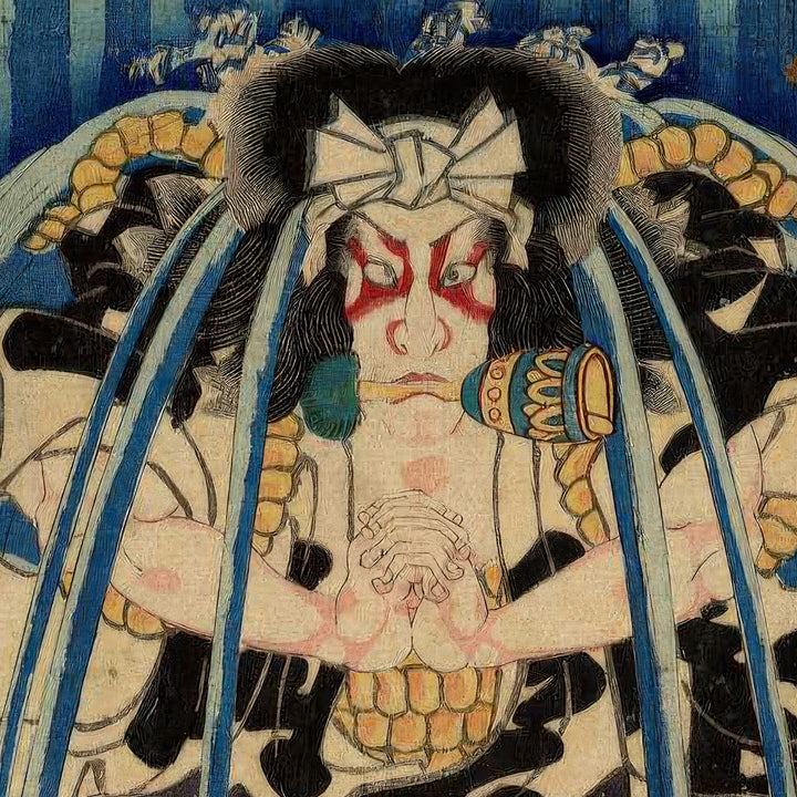 5th image: Japanese Ukiyo-e Art Poster Ukiyo-e Giclée - Utagawa Kunisada , ― | 50576-001
