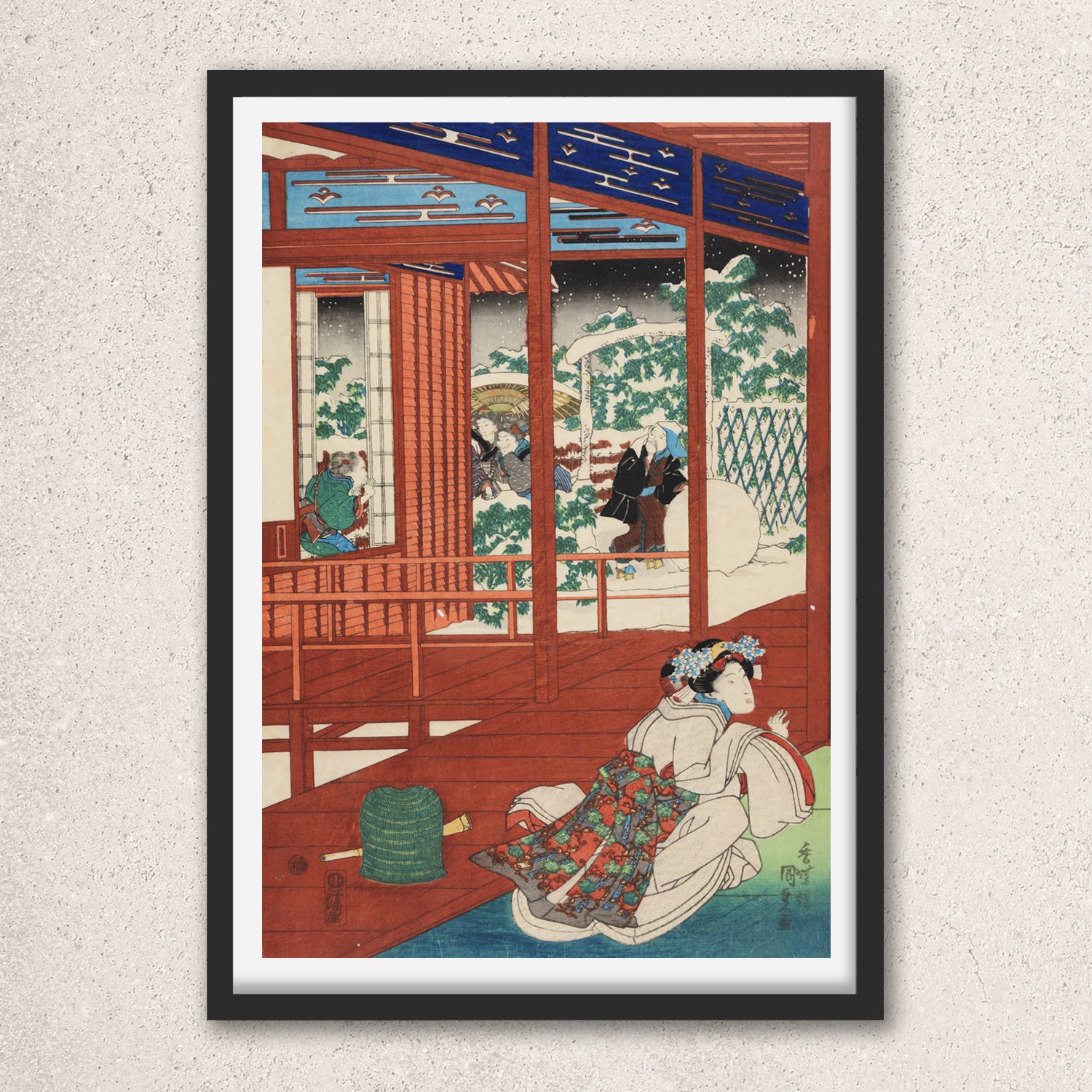 Main image: Japanese Ukiyo-e Art Poster Ukiyo-e Giclée - Utagawa Kunisada , ― | 50581-001
