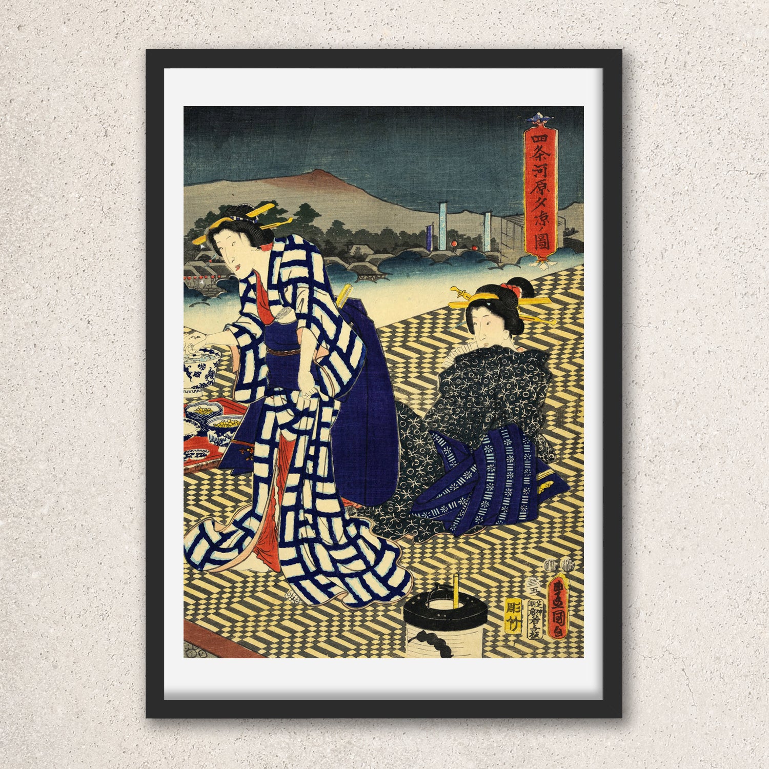 Main image: Japanese Ukiyo-e Art Poster Ukiyo-e Giclée - Utagawa Kunisada , ― | 50582-001