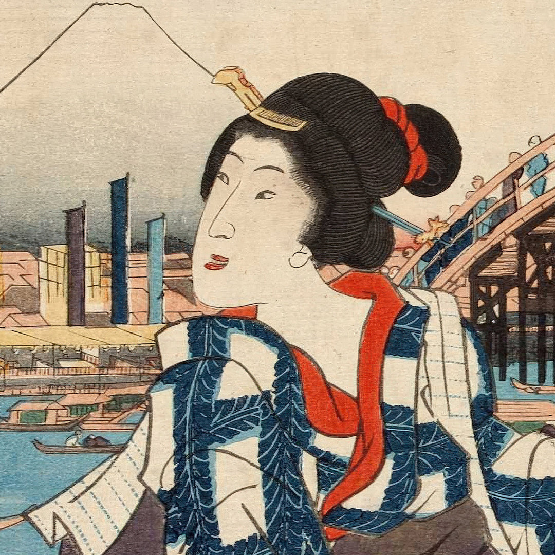 5th image: Japanese Ukiyo-e Art Poster Ukiyo-e Giclée - Utagawa Kunisada , ― | 50586-001