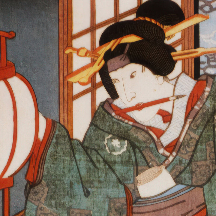 5th image: Japanese Ukiyo-e Art Poster Ukiyo-e Giclée - Utagawa Kunisada , ― | 50600-001