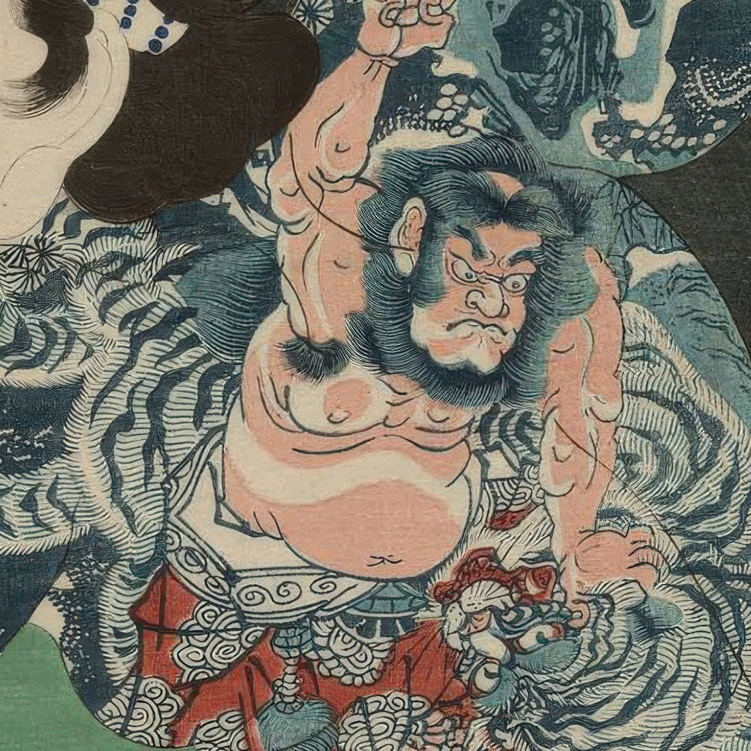6th image: Japanese Ukiyo-e Art Poster Ukiyo-e Giclée - Utagawa Kunisada , ― | 50609-001