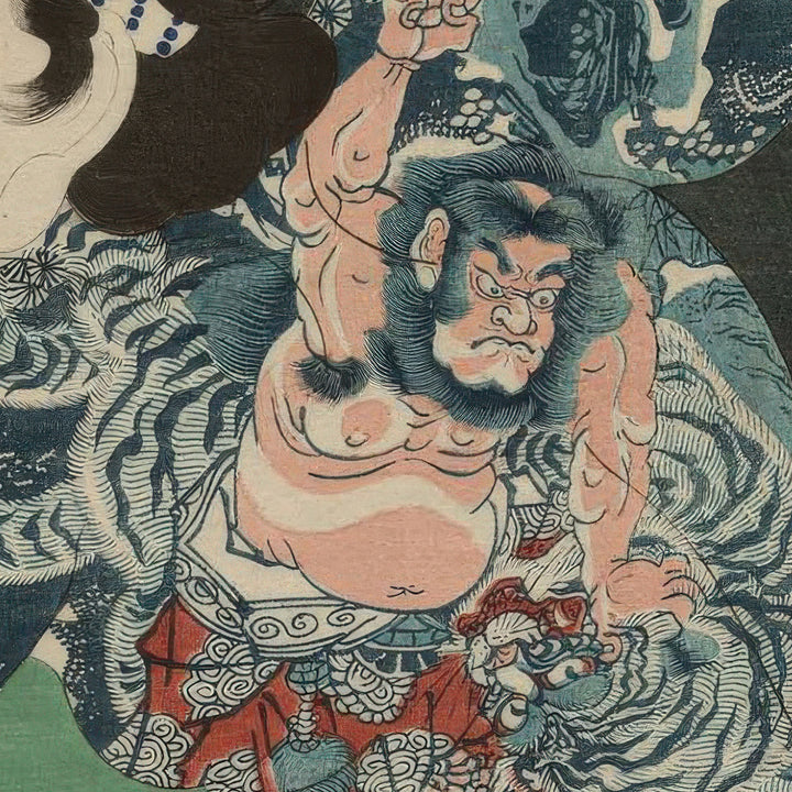 6th image: Japanese Ukiyo-e Art Poster Ukiyo-e Giclée - Utagawa Kunisada , ― | 50609-001