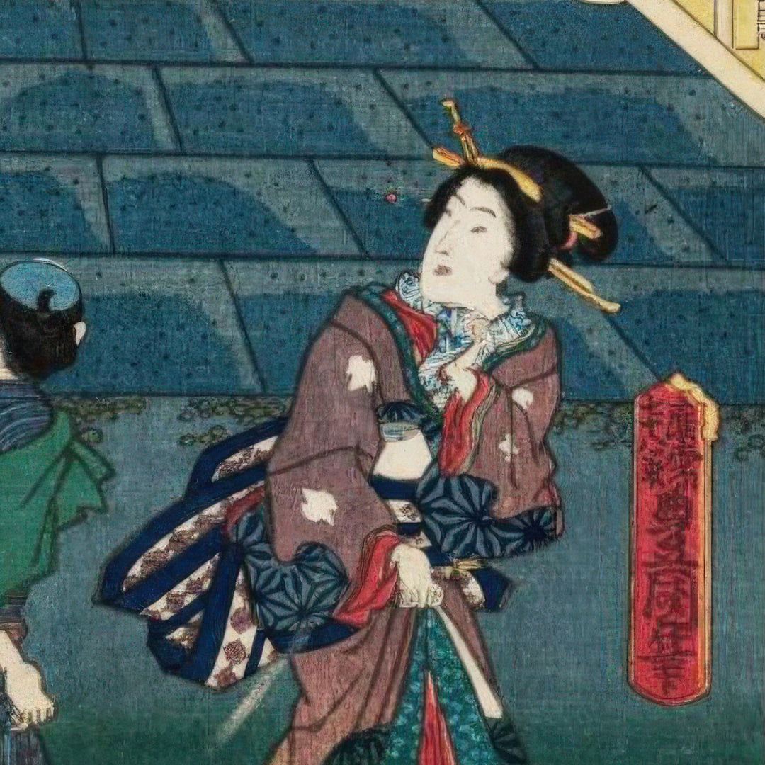 6th image: Japanese Ukiyo-e Art Poster Ukiyo-e Giclée - Utagawa Kunisada , ― | 50610-001