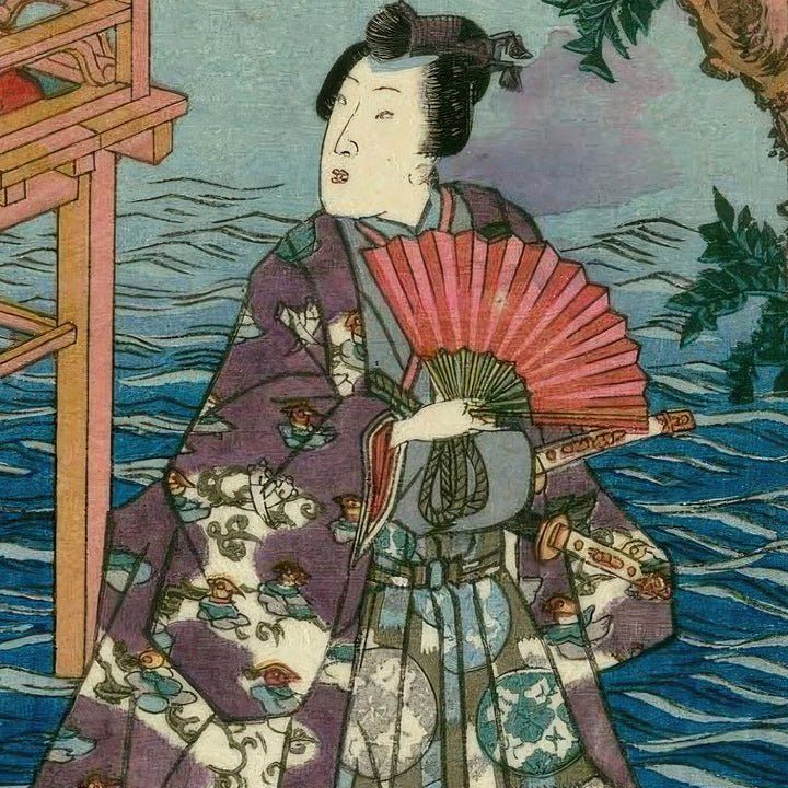 6th image: Japanese Ukiyo-e Art Poster Ukiyo-e Giclée - Utagawa Kunisada , ― | 50611-001
