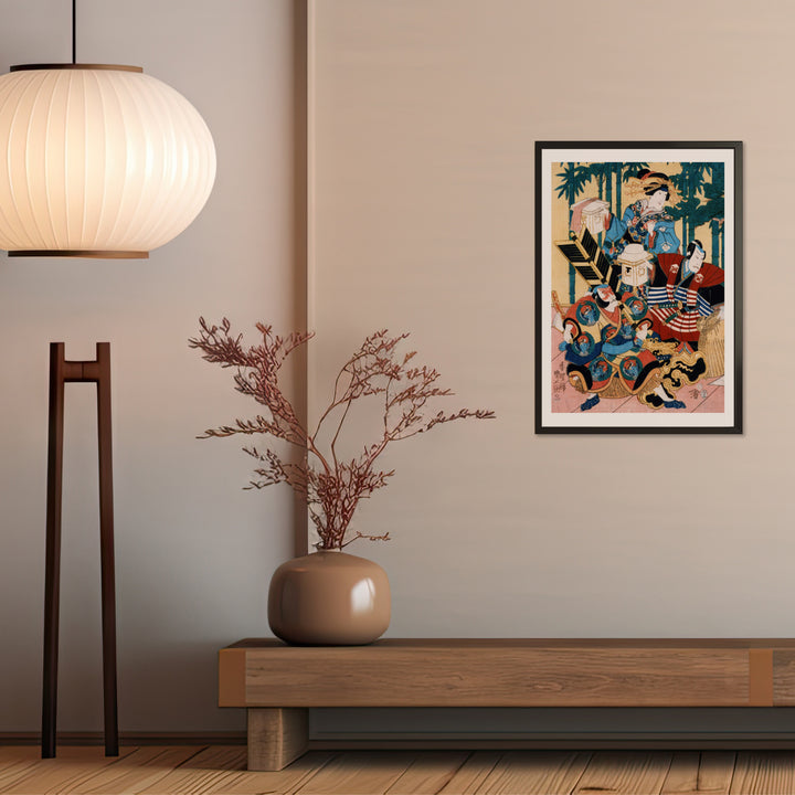 4th image: Japanese Ukiyo-e Art Poster Ukiyo-e Giclée - Utagawa Kunisada , ― | 50618-001