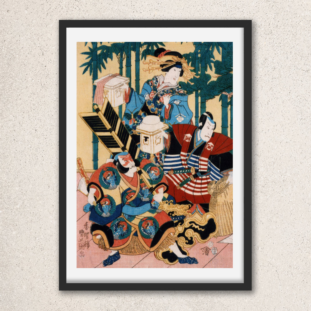 Main image: Japanese Ukiyo-e Art Poster Ukiyo-e Giclée - Utagawa Kunisada , ― | 50618-001