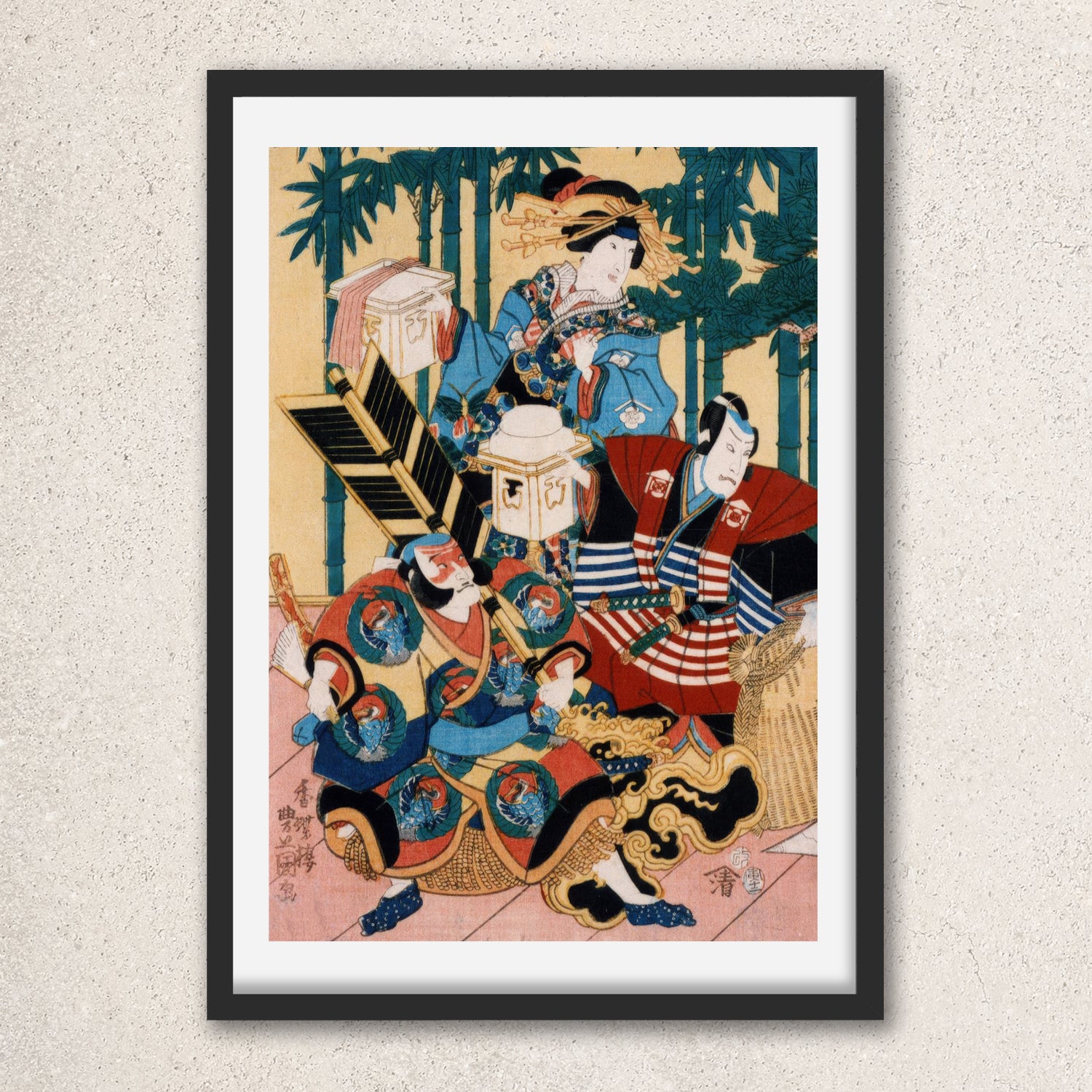 Main image: Japanese Ukiyo-e Art Poster Ukiyo-e Giclée - Utagawa Kunisada , ― | 50618-001