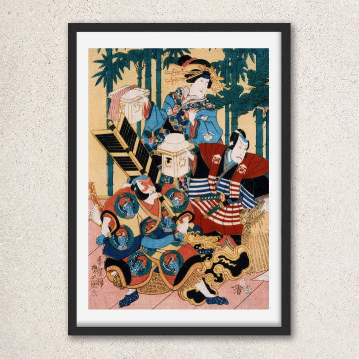 Main image: Japanese Ukiyo-e Art Poster Ukiyo-e Giclée - Utagawa Kunisada , ― | 50618-001