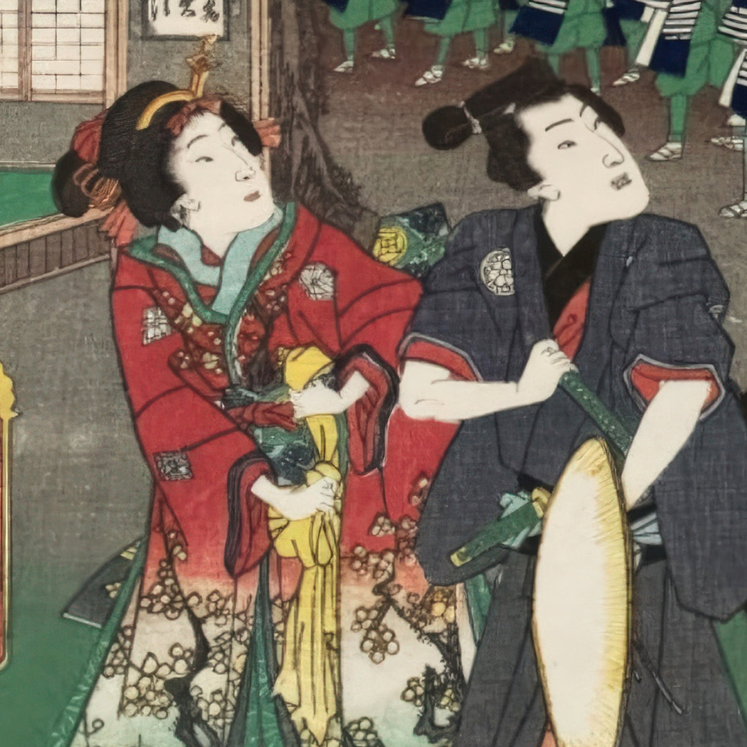 5th image: Japanese Ukiyo-e Art Poster Ukiyo-e Giclée - Utagawa Kunisada , ― | 50627-001
