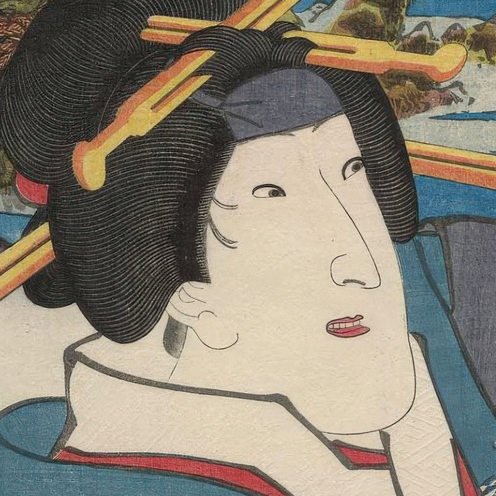 5th image: Japanese Ukiyo-e Art Poster Ukiyo-e Giclée - Utagawa Kunisada , ― | 50634-001