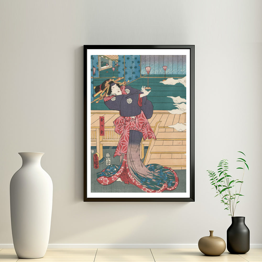 2nd image: Japanese Ukiyo-e Art Poster Ukiyo-e Giclée - Utagawa Kunisada , ― | 50635-001
