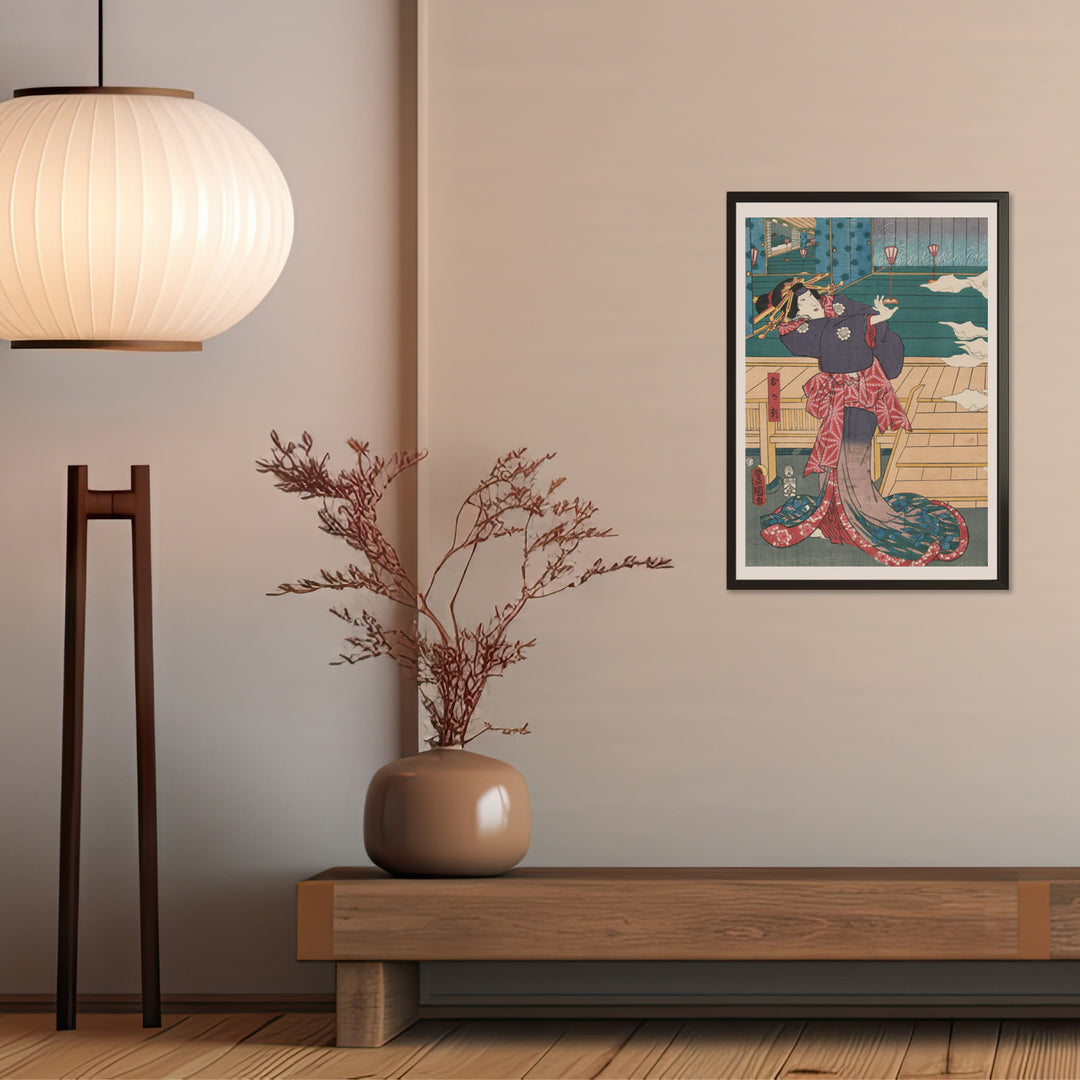 4th image: Japanese Ukiyo-e Art Poster Ukiyo-e Giclée - Utagawa Kunisada , ― | 50635-001