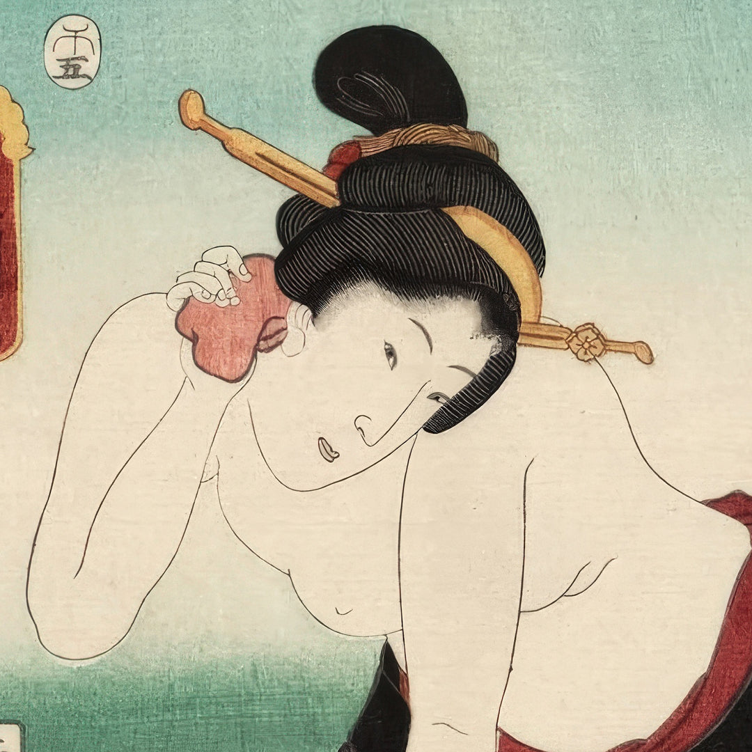 5th image: Japanese Ukiyo-e Art Poster Ukiyo-e Giclée - Utagawa Kunisada , ― | 50639-001