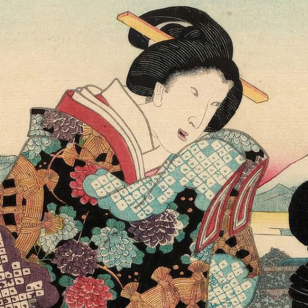 5th image: Japanese Ukiyo-e Art Poster Ukiyo-e Giclée - Utagawa Kunisada , ― | 50640-001