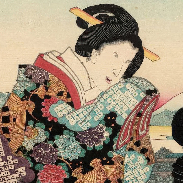 5th image: Japanese Ukiyo-e Art Poster Ukiyo-e Giclée - Utagawa Kunisada , ― | 50640-001