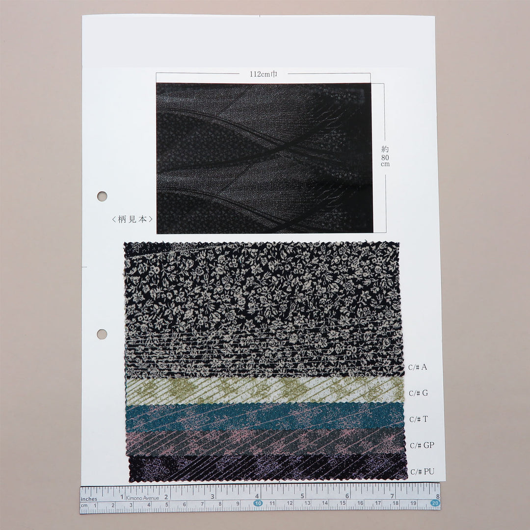 Solid Color Printed Chirimen Fabrics